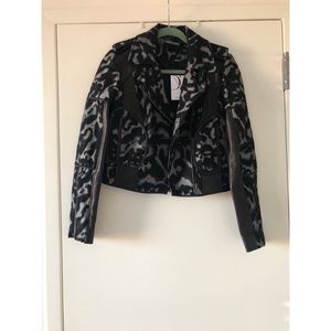 Diane Von Furstenberg leather jacket